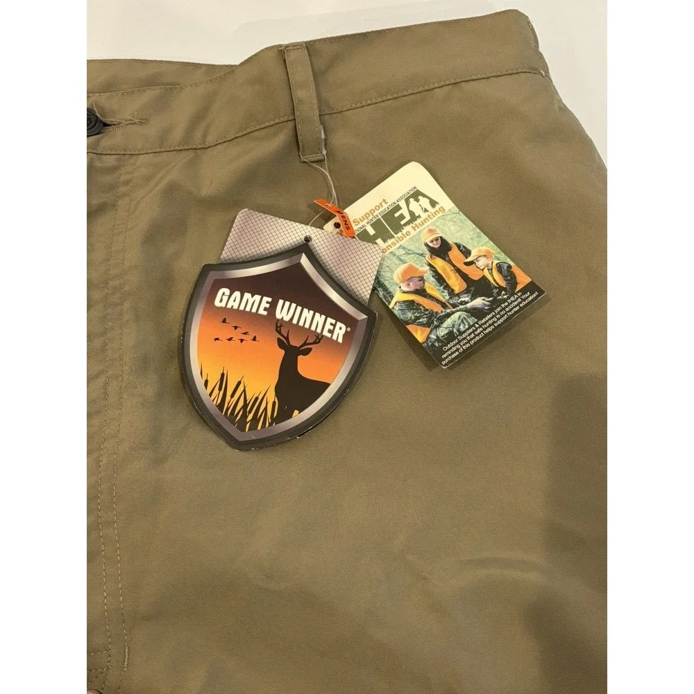 Here you go: Poshmark Title: Game Winner Brush Hunting Pants Men's 2XL Tan/Green